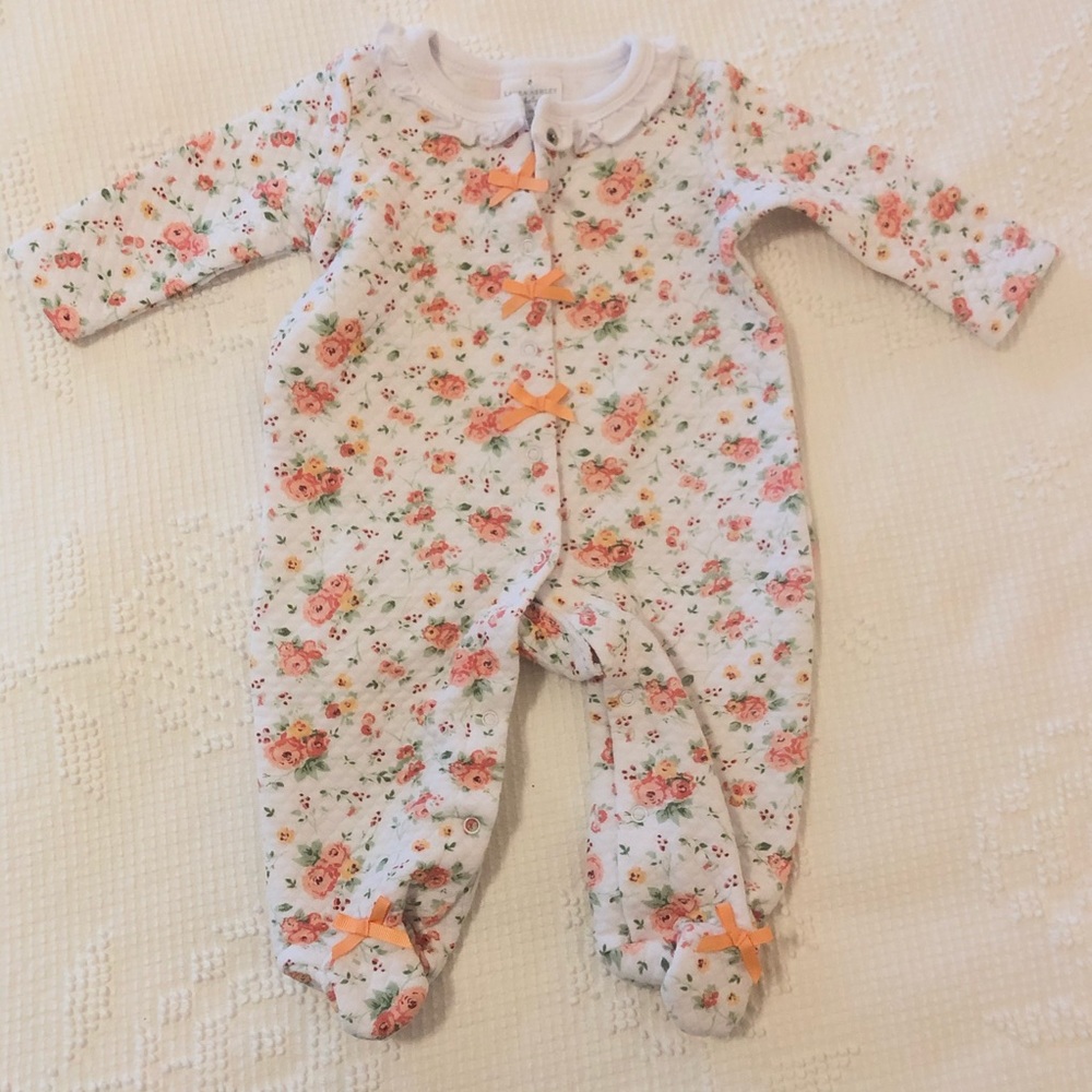 Laura Ashley Quilted Floral Footies